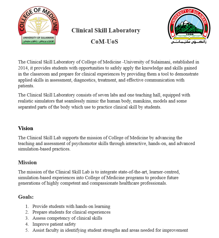 Clinical Skill Lab Vmo